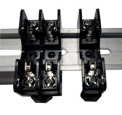 FB-6012 600V 15A 2 Pole Midget Fuse Block